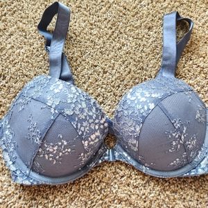 Victoria Secret Grey Silver Very Sexy Collection Pushup Bra